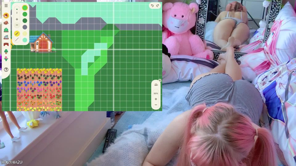 Indigo White DRAWING MY MAP IN ACNH¡ (Sorta Wholesome Lol) - INDIGO WHITE - 1080p