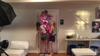 Kody Evans Kodyevans - pink power ranger gets hung on the hooks londonevans and macynikole 06-09-2020-7