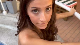 Sofia Smith - A Young Pregnant Girl Fucks With A Neighbor In The Pool Amateurporn - Pregnant sex-5