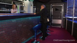 Old man rewards barman with his fresh sperm Rebecca OldGoesYoung.com-0