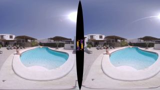 Tattooed & Topless In The Pool (VR Striptease-1