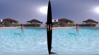 Tattooed & Topless In The Pool (VR Striptease-7