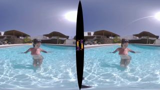 Tattooed & Topless In The Pool (VR Striptease-8