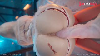 Cum Flood Alert Dildo Filling Me until I Cant Stop Screaming-2