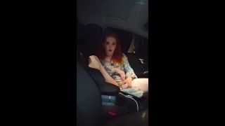 Rebecca Drew - Tiny red head teen gets caught fucking herself in the local dogging spot-7