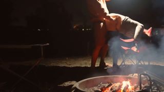 TheRykers Public Camping Sex! BJ, Bending Over and a BIG Load!-5