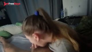 Perfect blowjob from a pretty friend.-7