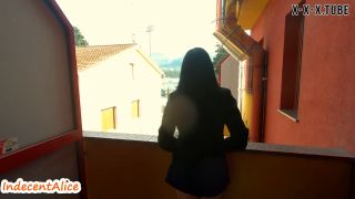  IndecentAlice  PornHub Cute Babe Amateur Masturbate In A Hotel Balcony Early Morning Public Pov K Indecentalice-1