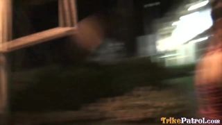 Zebra pantie perky tit asian creams all over big dick! smalltits -1