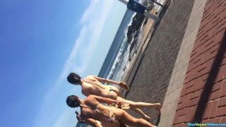 Teens candid bikini  walk-0