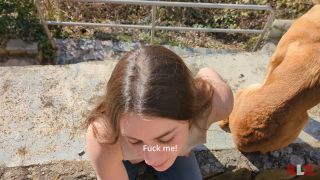 Video On a Dog Walk, We End Up Fucking And Get Caught  Public Sex  ...-3