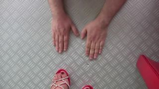 Handtrampling with high heels - (Feet porn)-6