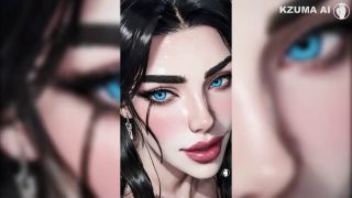 Big Ass Very naughty and beautiful goth - Hentai AI-5