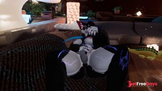 Lonely space furry fuffilling her needs.-3