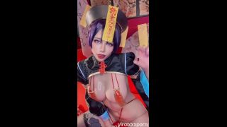 Byoru teases in Minamoto no Raikou Jiangshi set watch her fuck in this steamy video Ero Cosplay Byoru-7