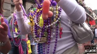 Mardi Gras Chicks on Bourbon  Street-7