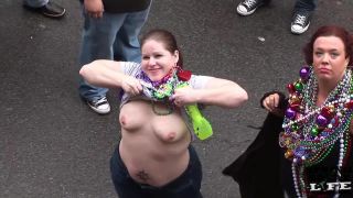 Mardi Gras Chicks on Bourbon  Street-9