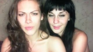 Two cute amateur lesbian teens licking and fingering pussy each other on webcam Amateur-1