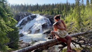 Implantboy Swe,Sessa Skye - We came to see the waterfall but stayed for this - RosySky 4k 60fps-9