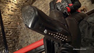 free online video 19 Kinky Leather Clips – Locked for leather worship Liza - dirty talking - femdom porn primal fetish free-0