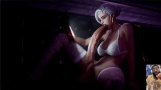 L6RD7BLU3 - Large Cock Ass Ashe Sucks Her Own Futa Cock, Yellow Lantern Jerks Off Her Large Futa Cock-2