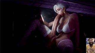 L6RD7BLU3 - Large Cock Ass Ashe Sucks Her Own Futa Cock, Yellow Lantern Jerks Off Her Large Futa Cock-3