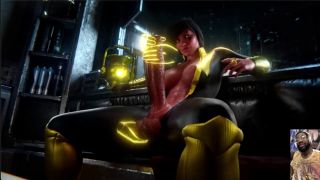 L6RD7BLU3 - Large Cock Ass Ashe Sucks Her Own Futa Cock, Yellow Lantern Jerks Off Her Large Futa Cock-5