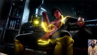 L6RD7BLU3 - Large Cock Ass Ashe Sucks Her Own Futa Cock, Yellow Lantern Jerks Off Her Large Futa Cock-7