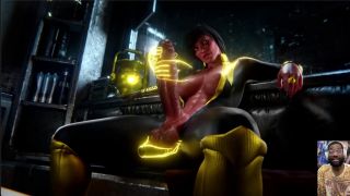 L6RD7BLU3 - Large Cock Ass Ashe Sucks Her Own Futa Cock, Yellow Lantern Jerks Off Her Large Futa Cock-8