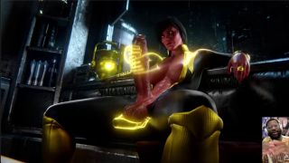L6RD7BLU3 - Large Cock Ass Ashe Sucks Her Own Futa Cock, Yellow Lantern Jerks Off Her Large Futa Cock-9