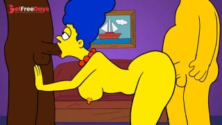 marge simpson es infiel a su esposo con su amigo carl hentai anime-0