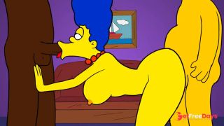 marge simpson es infiel a su esposo con su amigo carl hentai anime-2