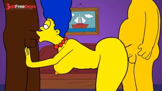 marge simpson es infiel a su esposo con su amigo carl hentai anime-9