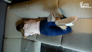 Czech SolesCork Slippers And Bare Feet Posing (POV, Foot Worship POV, Soles Teasing) - 1080p-8