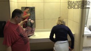 Diaperedonline2Red Red Diaper Changed At Mall-8