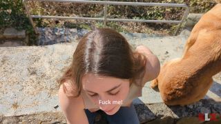 klx On a Dog Walk we end up Fucking and get Caught - Public Sex - KL-3