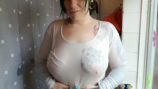 xxx clip 14 big ass 60 amateur porn | TattooedMilfyMama – Shower Showoff | shower-3