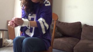 LeggyBondage STORMY EVANS BOUND FAN BRINGS BAD JERSEY FULL VIDEO -6