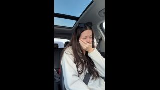 Nadia Foxx Wintery Tim Horton's Drive Thru Visit with My Pornhub Vibrator!!-7
