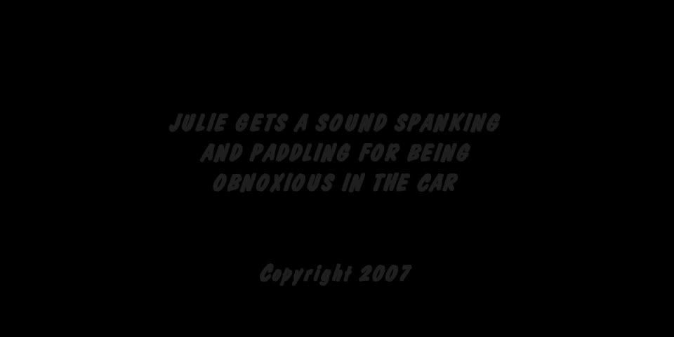 Real-Life-Spankings vidsjulie spanked paddled obnoxious