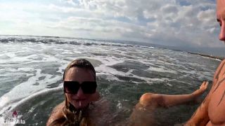 LinaMila Outdoor Orgasm! Wild Wave Sex in Sea - MyDirtyHobby-7