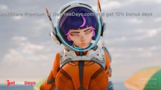 Releasing a Massive Cumshot inside Juno from Overwatch-6