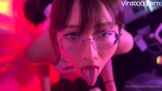 Deerlong  porn asian Deerlong Gets On Her Knees And Sucks A Cock Dry-7