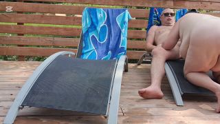 Bigboys85852 - Risky sex on the patio and almost got caught-2