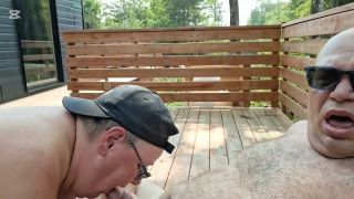 Bigboys85852 - Risky sex on the patio and almost got caught-7