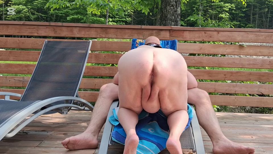 Bigboys85852 - Risky sex on the patio and almost got caught