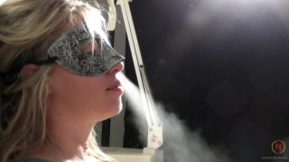 adult video clip 2 SmokingMania – Smoking a Saratoga 120s Menthol 2 - mask fetish - smoking one piece femdom-5