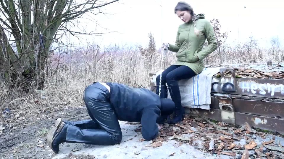 [GetFreeDays.com] Walking The d0ggy In The Cold - Boots Worship Femdom Foot humiliation