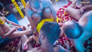 Star Sudipa - Before Wedding Indian Wife Gang Bang Fucked By 4 Groomsmen (Teen)-8