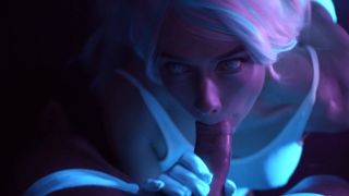 6248 Scarlet Chase - Black Light Close Up Blowjob-7